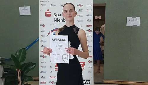 Auch Sarah in Steimke im Finale