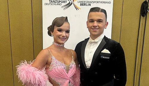 Julian und Janina beim Blauen Band